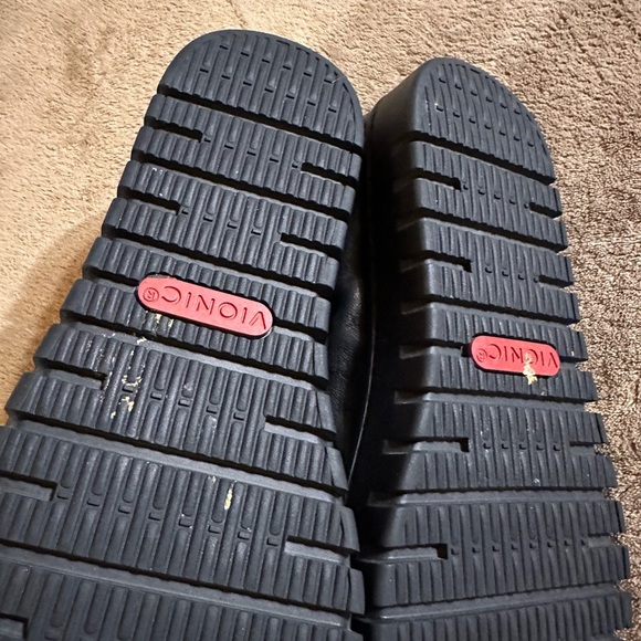 Vionic Uptown Ballet Flats Womens 8.5 Shoes Black Leather Slip On Casual Comfort - Picture 5 of 5